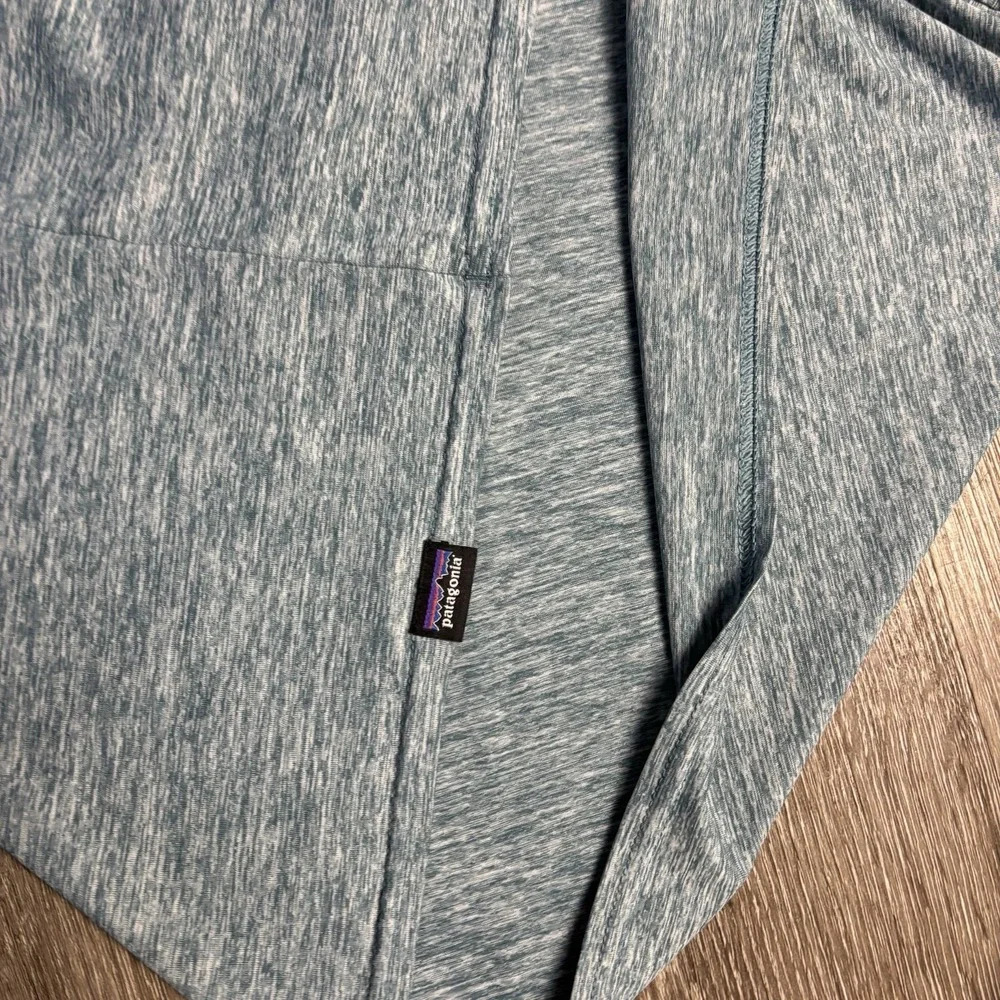 Patagonia Capilene Cool Daily Shirt Mens XL Blue Big Oil Dont Surf Short Sleeve - Picture 8 of 9